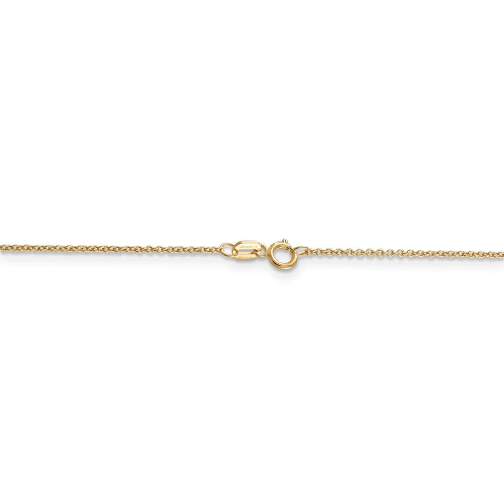 14k Yellow Gold Compass Necklace I1110