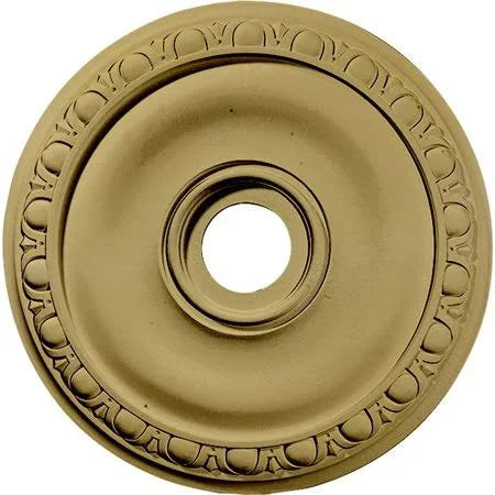 20x22OD x 3 5/8x22ID x 1x22P Ceiling Medallion, Hand-Painted Clear Yellow A7759