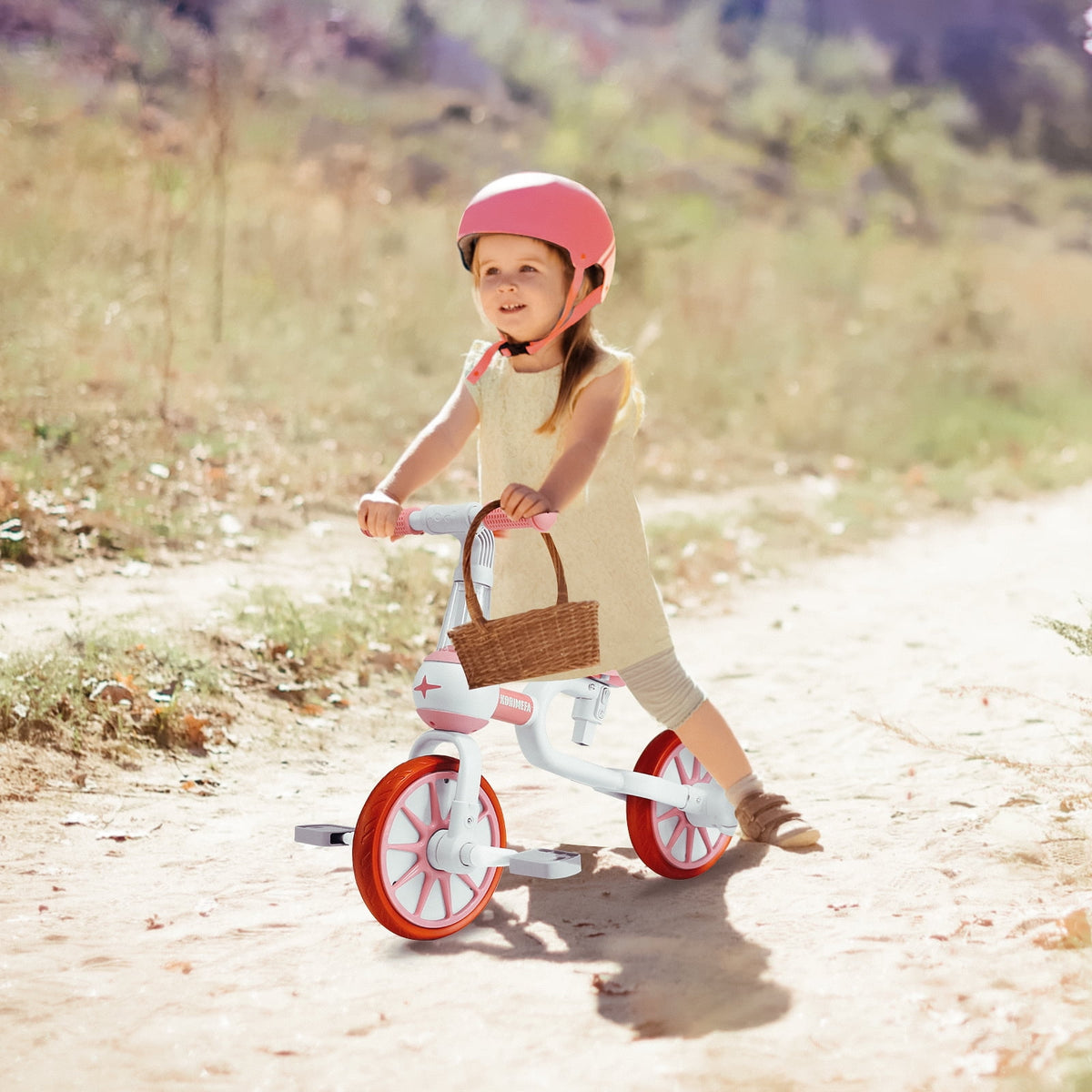 3 in 1 Toddler Tricycle Pink B556