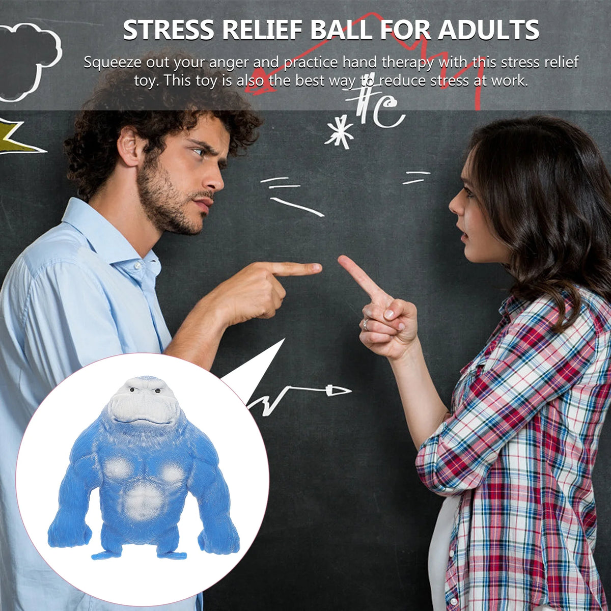 Decompression Gorilla Monkey Stress Balls I7693