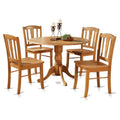 5-piece Oak Wood Dining Table and Chairs J1948