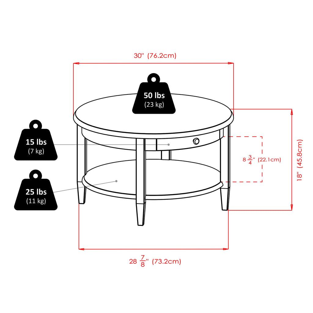 Round Wood Coffee Table Z8357
