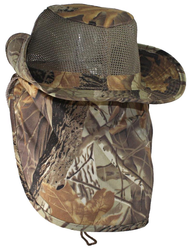 Wide Brim Safari Hat with Neck Flap O61797