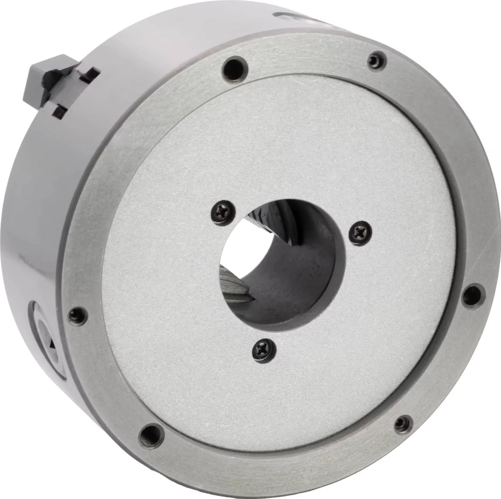 6" 4-Jaw Self-Centering Lathe Chuck, Plain Back, Two-Piece Reversible Jaws S50075