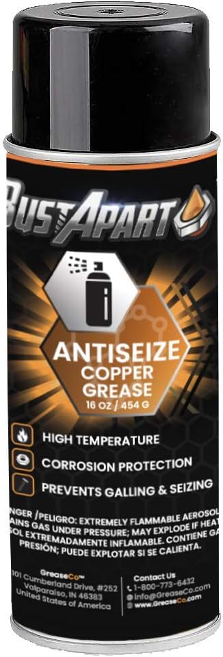 12 OZ Copper Anti Seize Spray Lubricant C9083