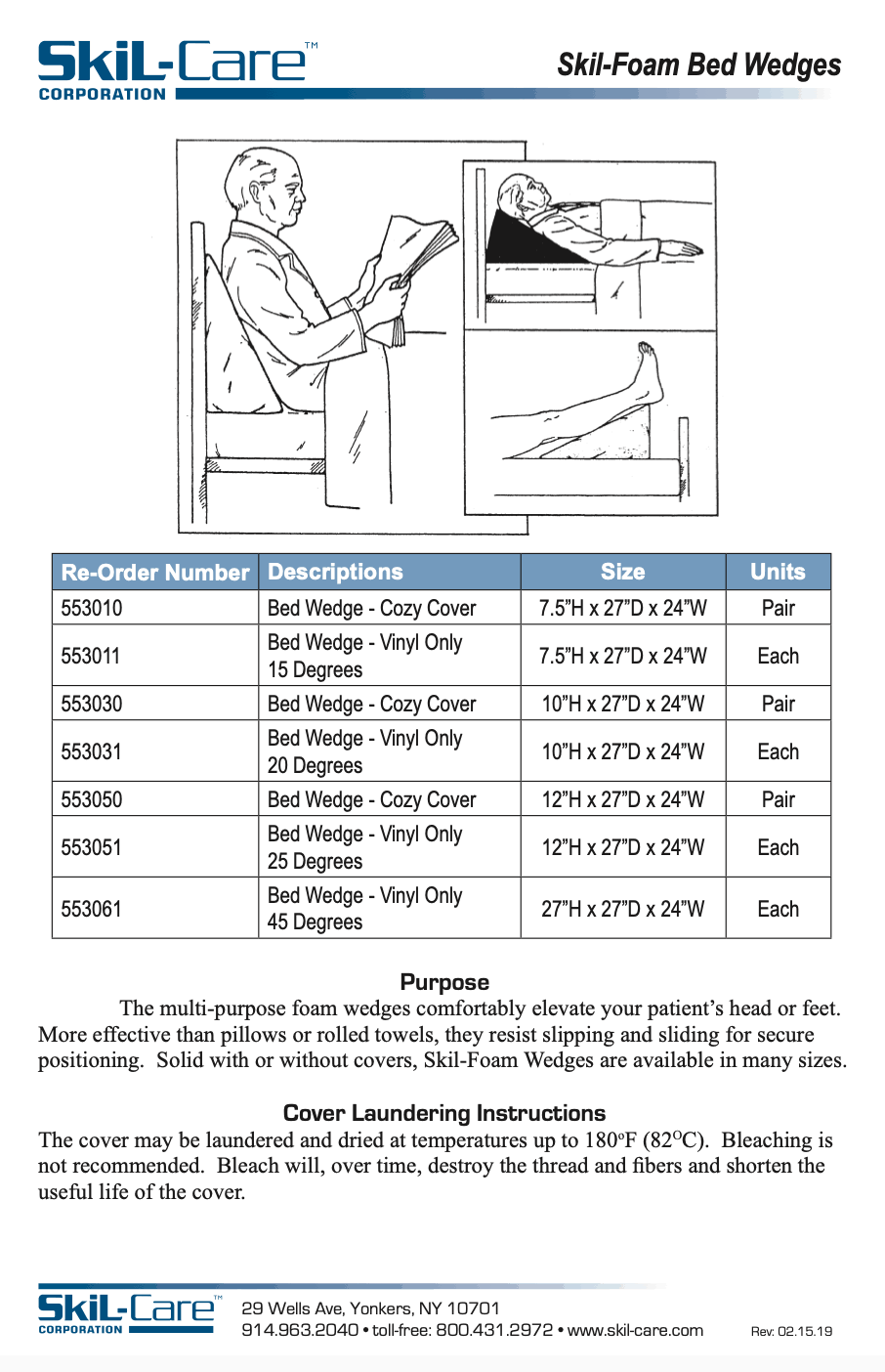 45-Degree Bed Wedge with Vinyl Cover Z49369