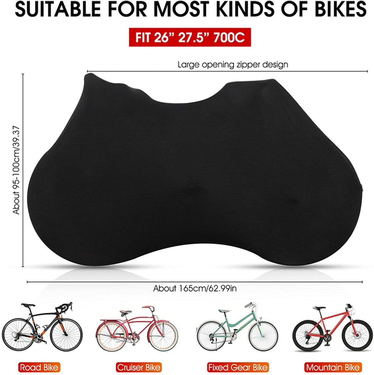 Full Bike Cover with Zippers I471