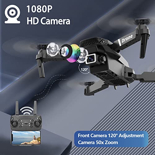 Foldable RC Quadcopter with Dual Camera, 1080P FPV, 3 Batteries K15912