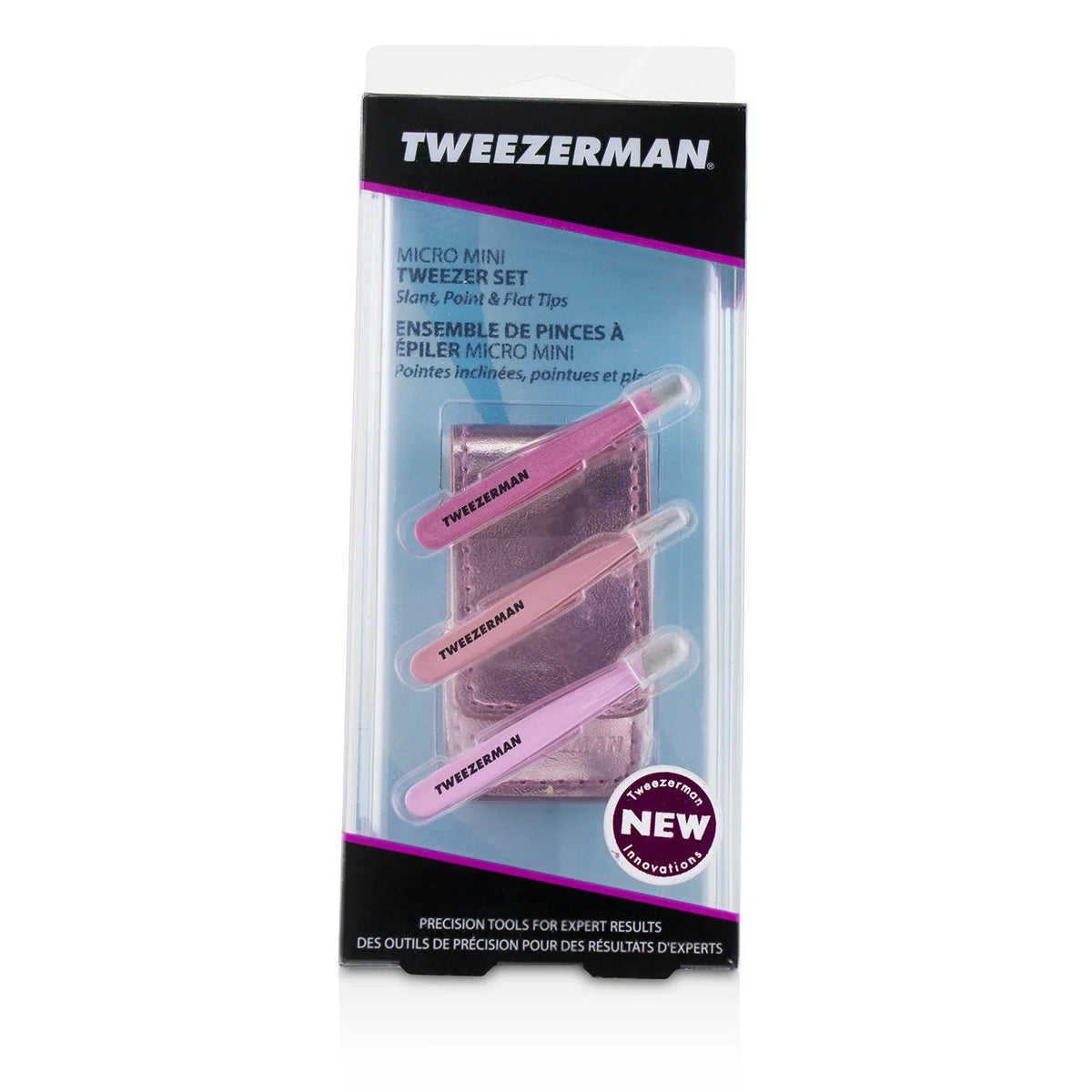 Micro Mini Tweezer Set 3pcs+1case O53562