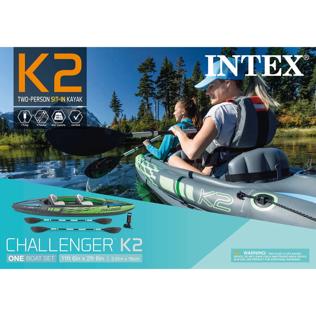 Inflatable Kayak with Oars and Hand Pump X98614