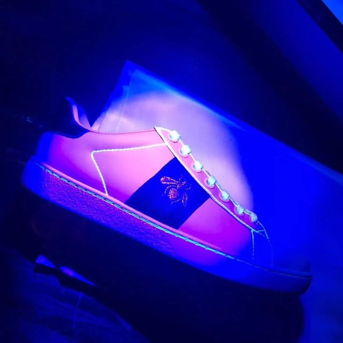 White Calfskin Leather Sneakers O891