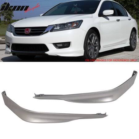 13-15 Accord Sedan Front Lip Painted Alabaster Silver Metallic I889