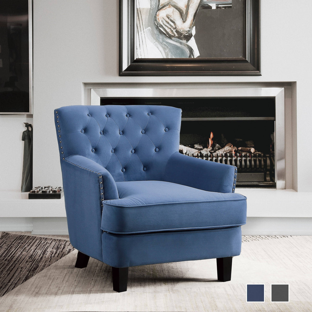 Grey Accent Chair L847108