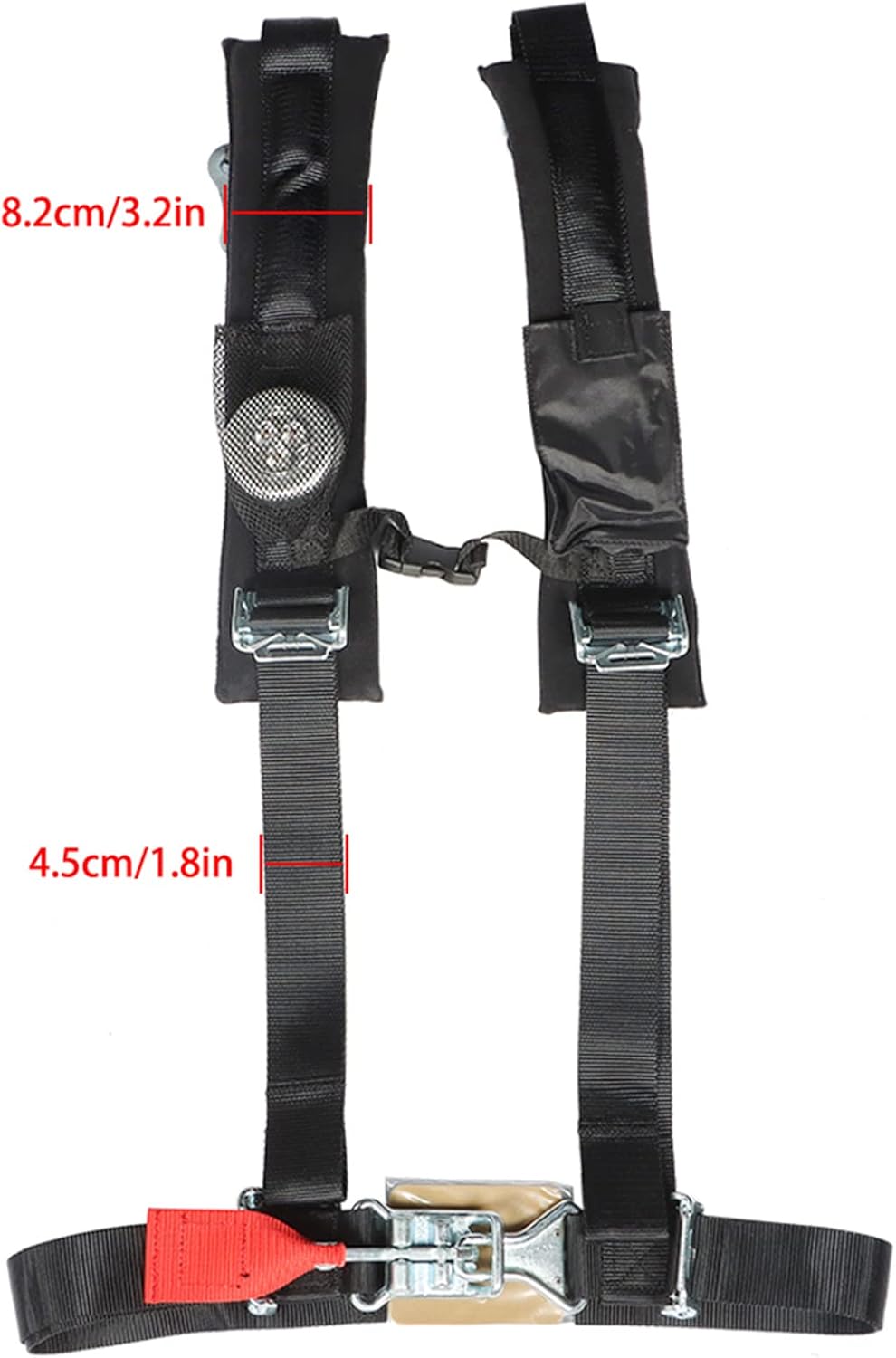 4 Pack Black 4 Point Harness 2 Straps J91116