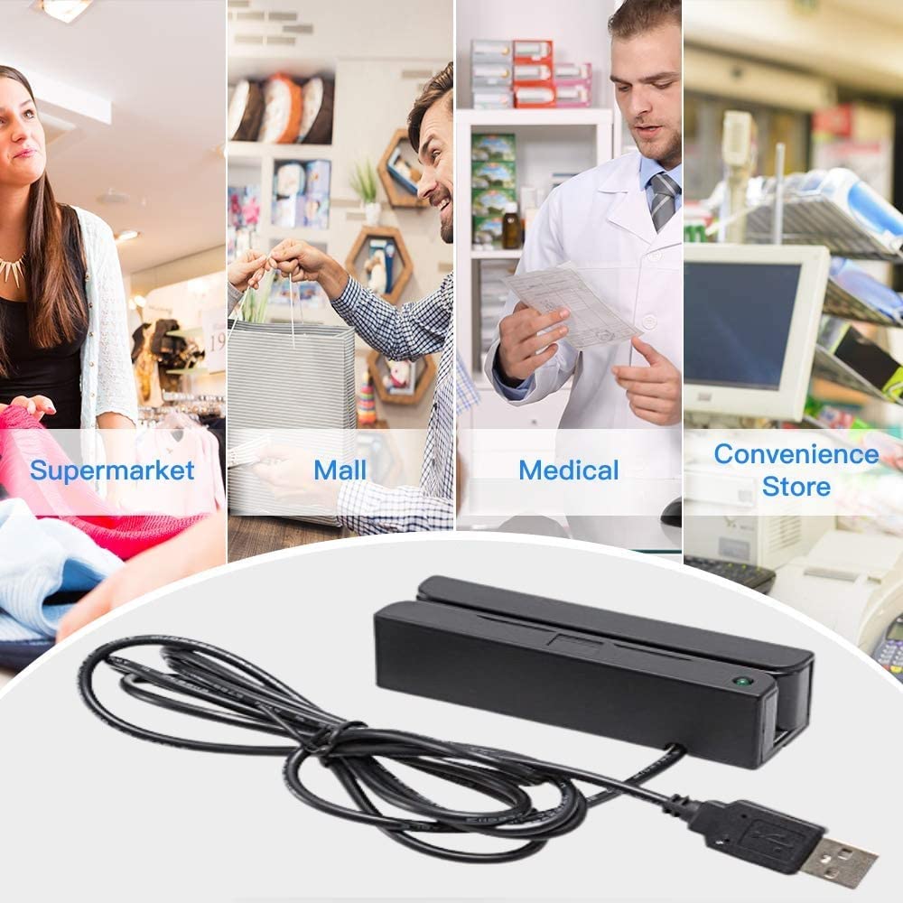 Magnetic Credit Card Reader 3 Tracks USB T5372