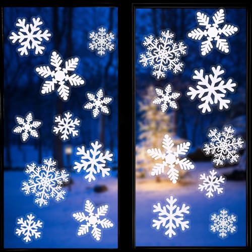 White Snowflakes Window Stickers W7030