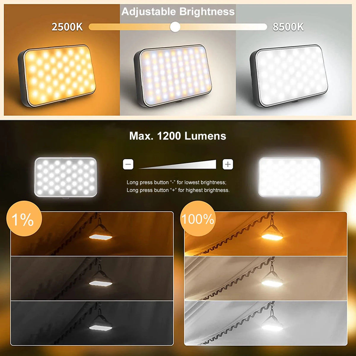 Camping Lantern USB Rechargeable Flashlight X676