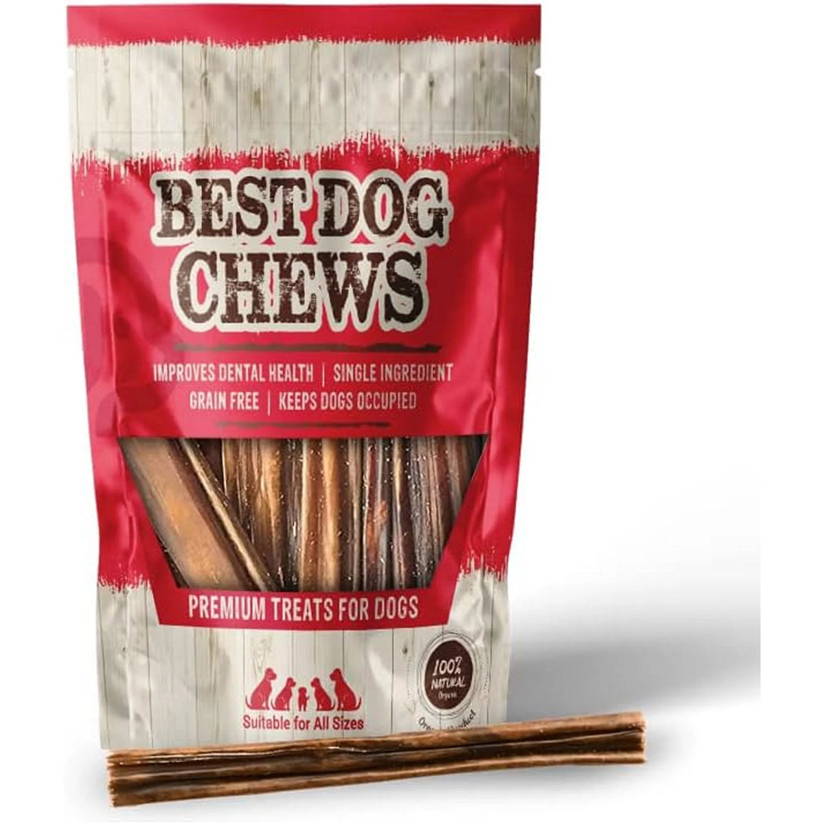 Natural Beef Jerky Dog Chews 16 oz W308