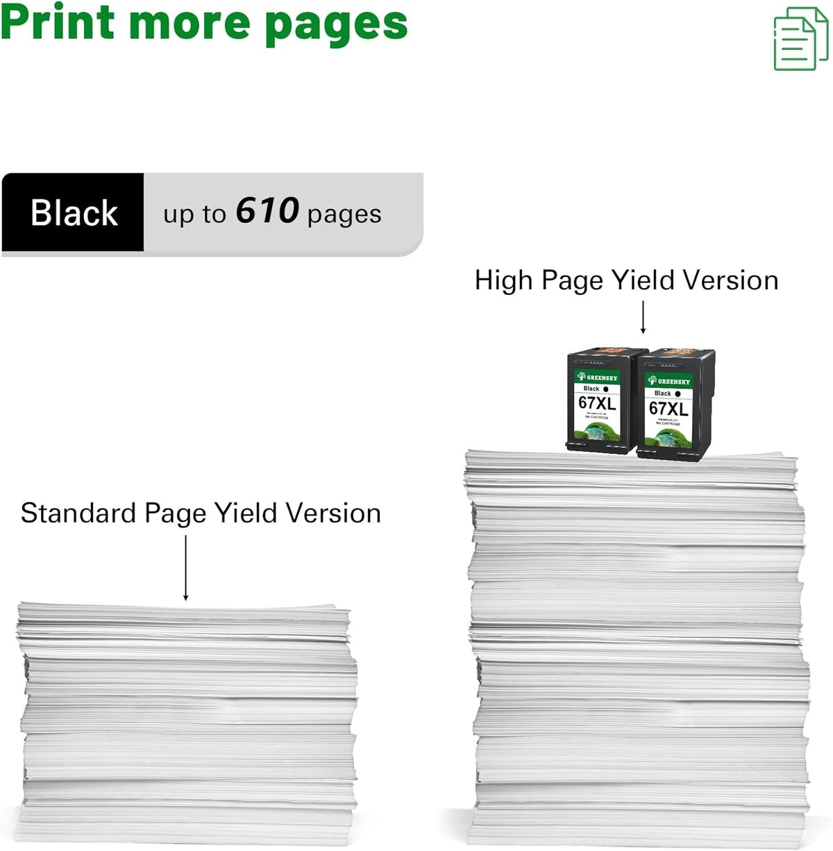 2 Black Remanufactured Ink Cartridge Pack of 2 D76131