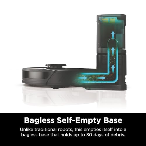 Dark Grey Robot Vacuum with HEPA Self Empty Base X692