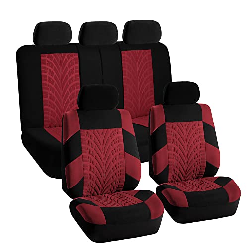 Gray Cloth Full Set Car Seat Covers V362680