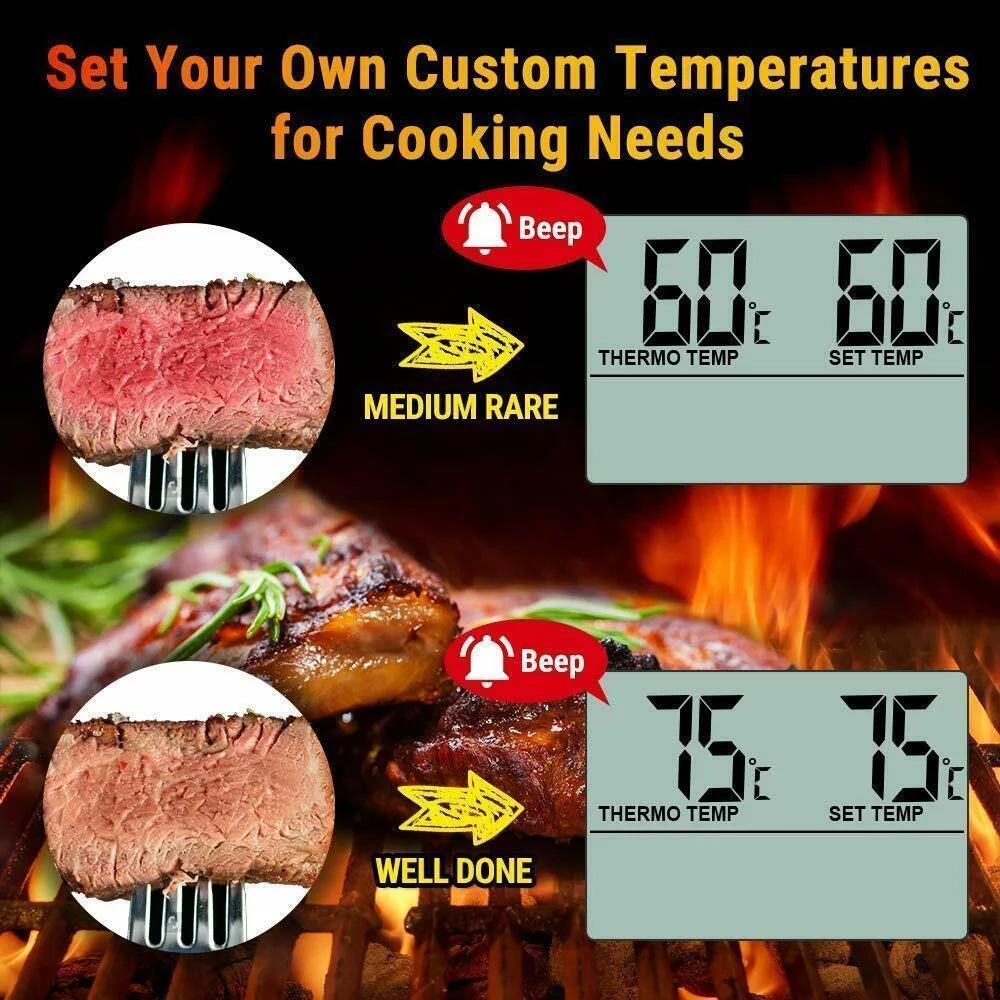 Digital Cooking Meat Thermometer & Clock Timer O7157
