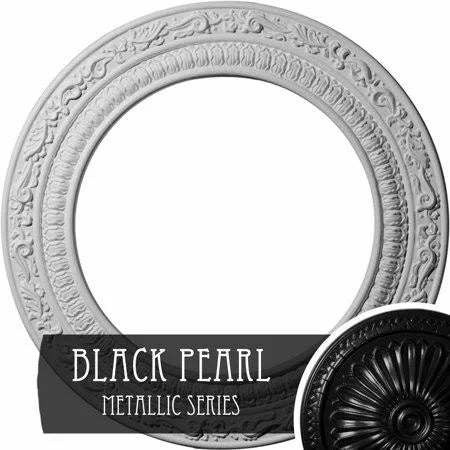 Hand-Painted Brushed Mahogany Ceiling Medallion P3921