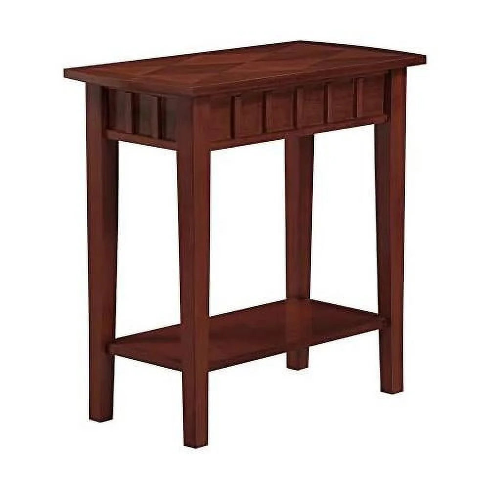 Mahogany End Table With Shelf X3566