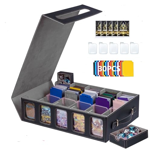 Commander Deck Box 3200+ Trading Card Storage Box with Dice Tray and Dividers S993629