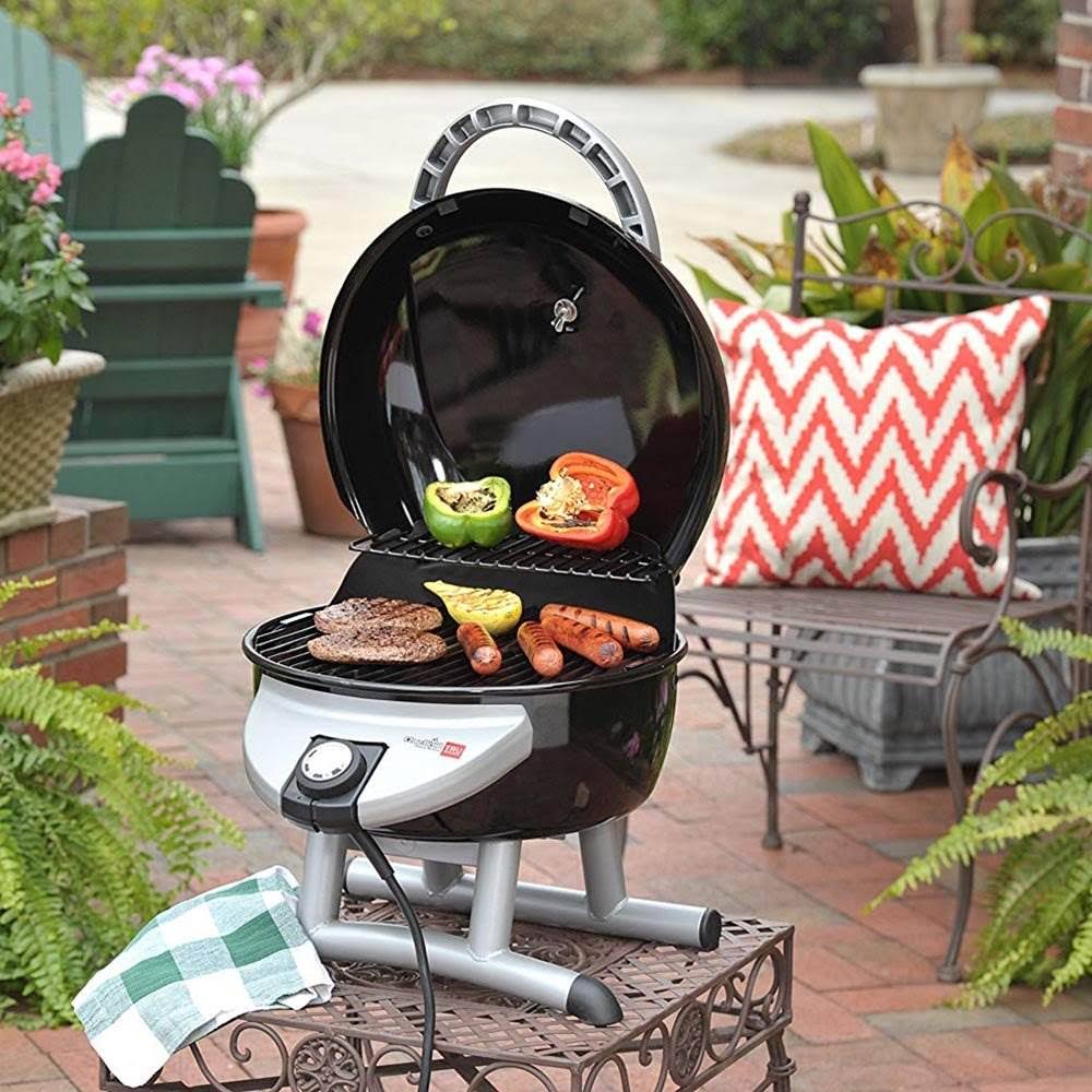 Black Tabletop Gas Grill P1848