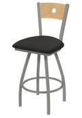 Swivel Counter Stool with Anodized Nickel Finish V594