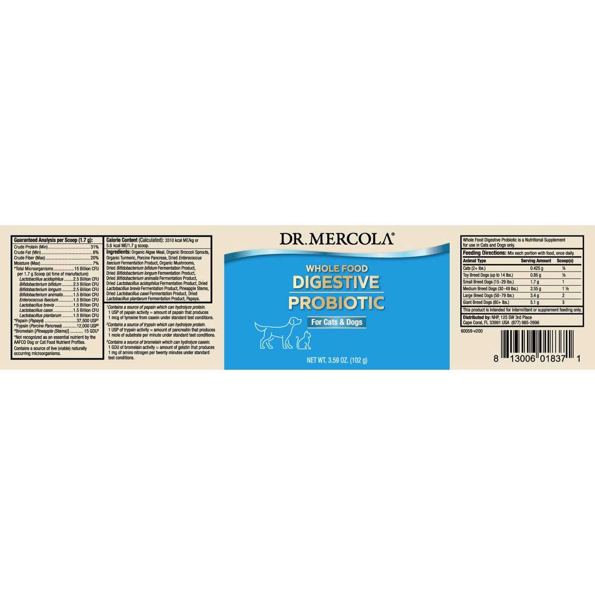 Whole Food Digestive Probiotic Q84407