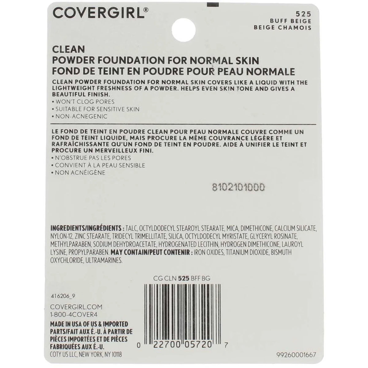 Buff Beige Powder Foundation 0.41 oz Pack of 3 Z495