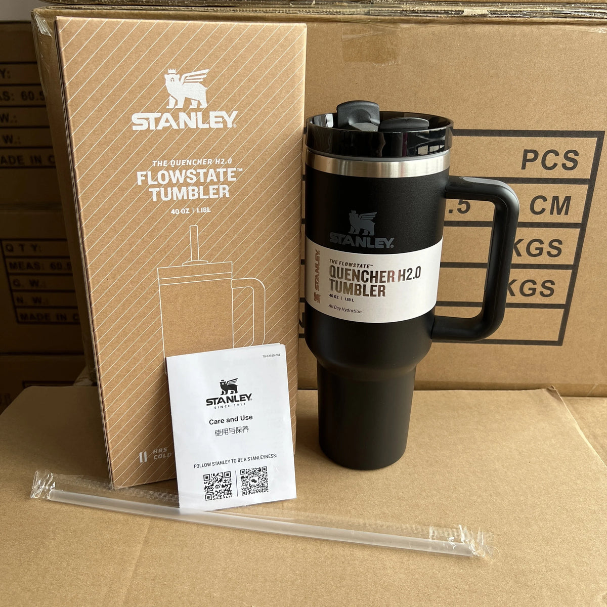 40oz Stainless Steel Tumbler Black F25274