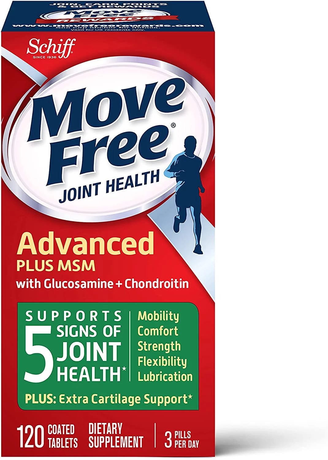 Glucosamine Chondroitin MSM Joint Supplement Tablets, 120 count R2963