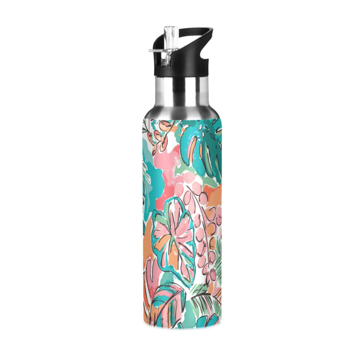 Stainless Steel Insulated Water Bottle with Straw Lid O750