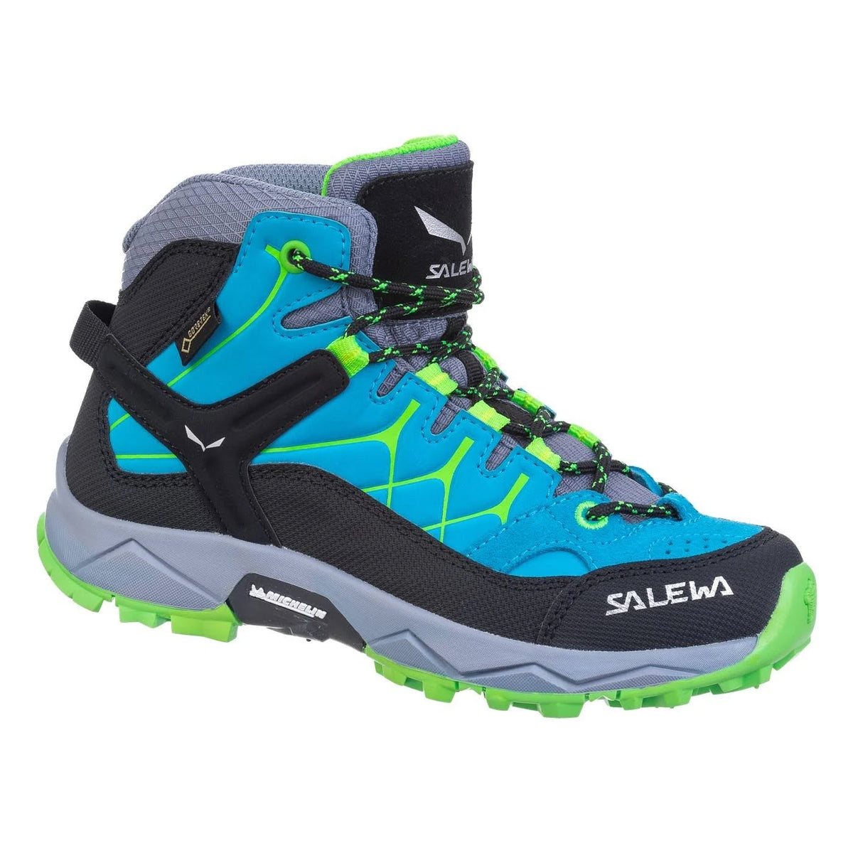 Blue Danube Fluo Green Mid Hiking Shoes L90036