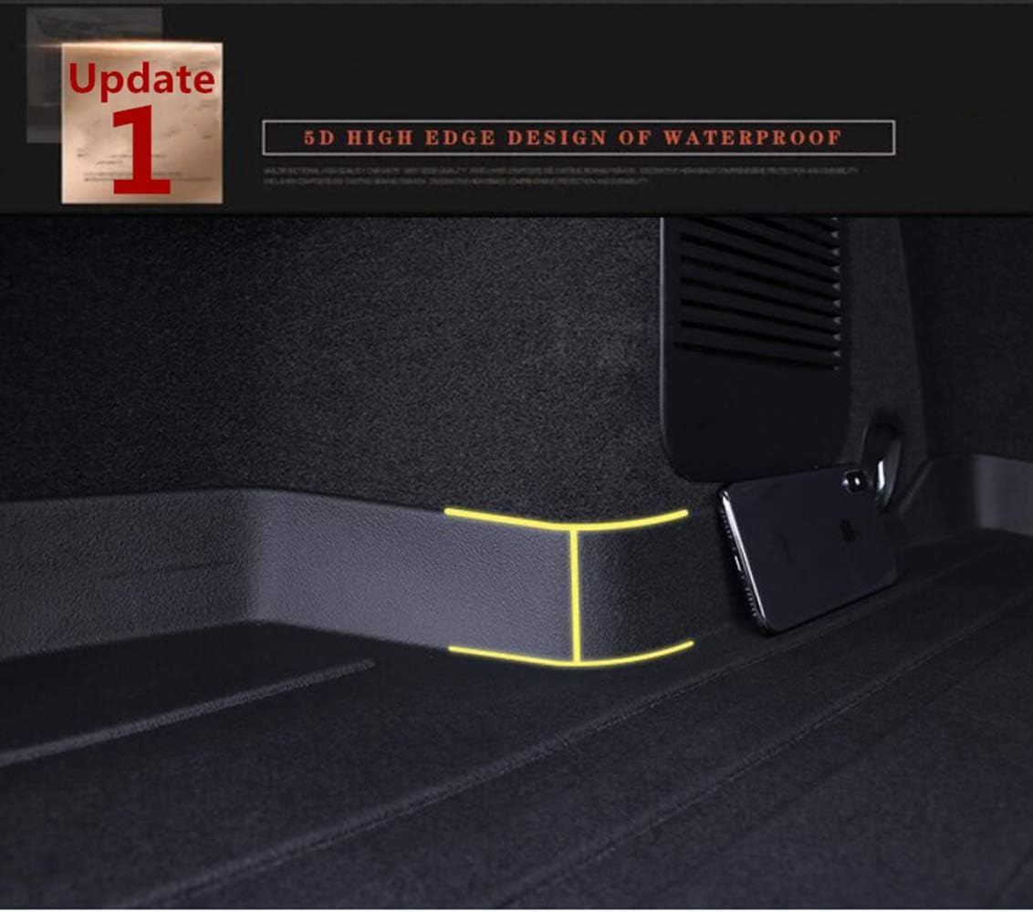 Black Heavy Duty Rubber Waterproof Rear Cargo Tray Trunk Floor Mat Protector A948748