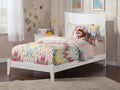Twin Wood Bed Frame with Panel Headboard K86835