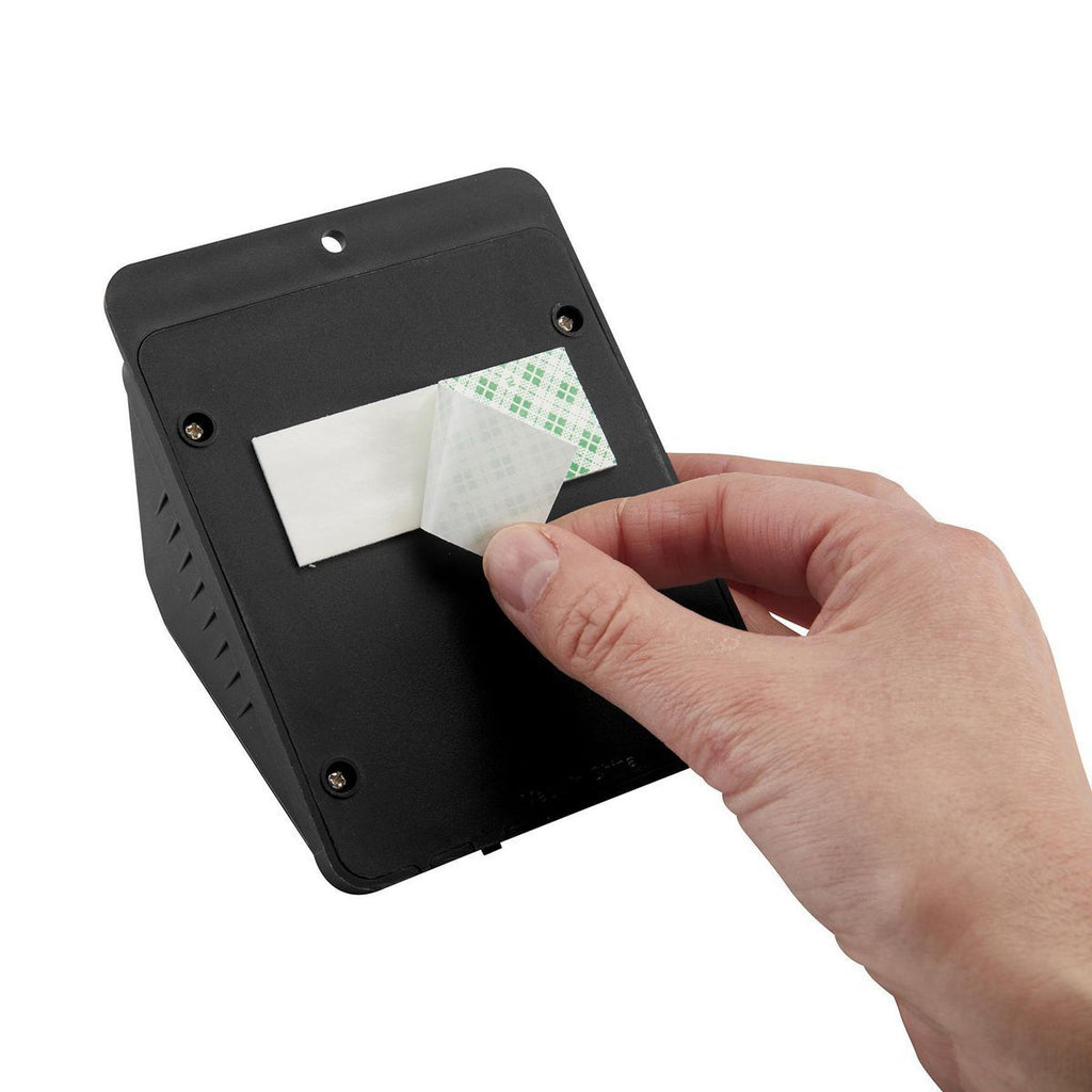 115 Lumen Wall-Mount Solar Security Light, Black I240835