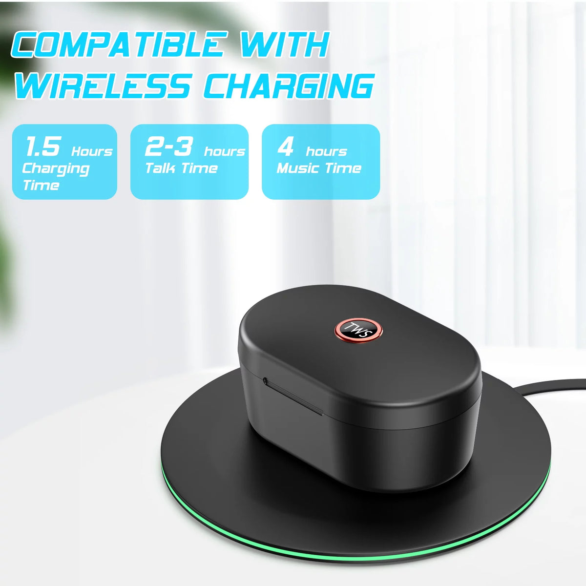 Wireless Earbuds Bluetooth 5.0 Charging Case Earphones Built-in Mic B31084