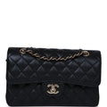 Black Caviar Double Flap Bag G2339