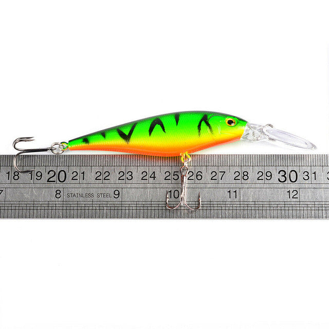 30pcs Fishing Lures Crankbaits Hooks Minnow Baits Tackle F77613