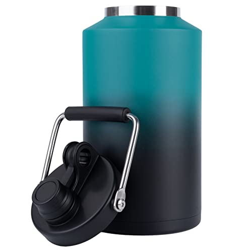 Insulated Gallon Jug, 128oz Stainless Steel Double Vacuum Water Bottle H5296