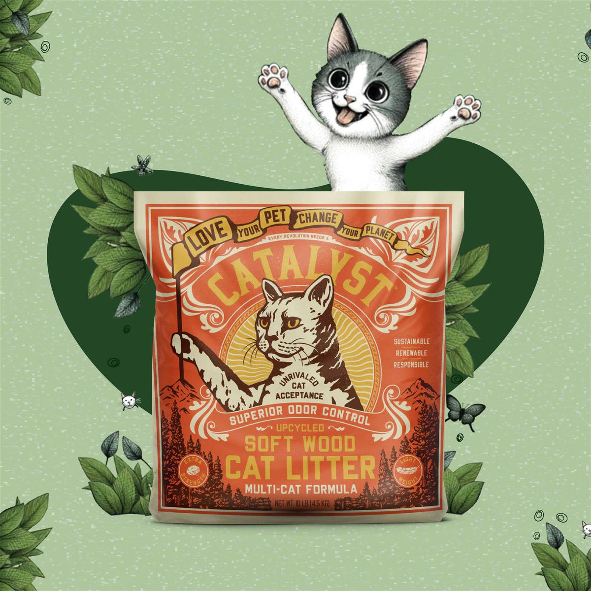 Soft Wood Cat Litter Z2909