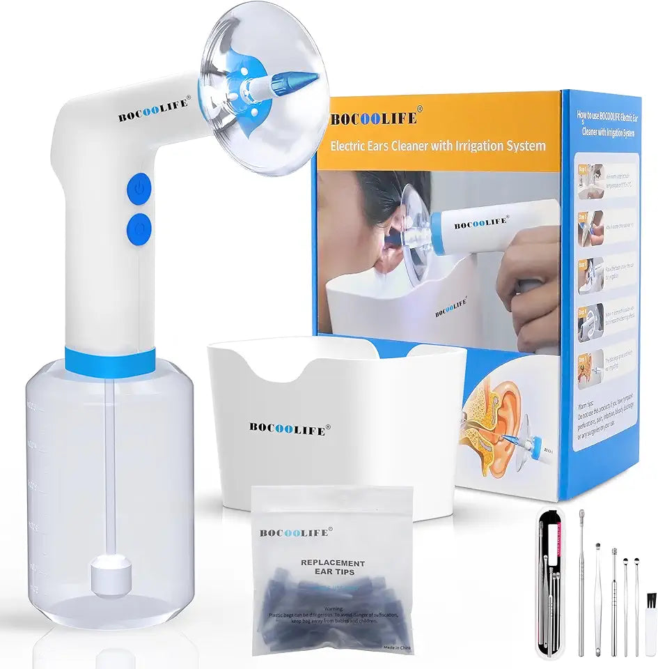 Electric Ear Wax Removal Kit with 4 Pressure Settings D67149