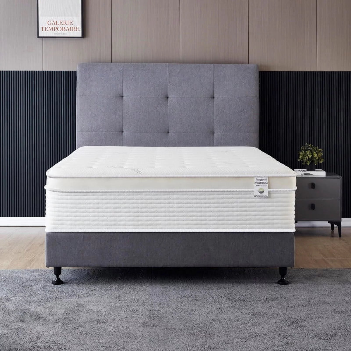Full Size 16 Inch Memory Foam Pocket Spring Hybrid Mattress Y124841