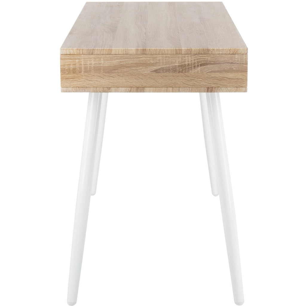 Natural/White 1 Drawer 1 Shelf Desk U45485