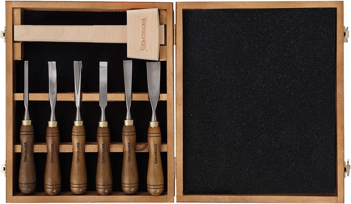 12-Pieces Wood Carving Chisel Set with Walnut Handle P2520