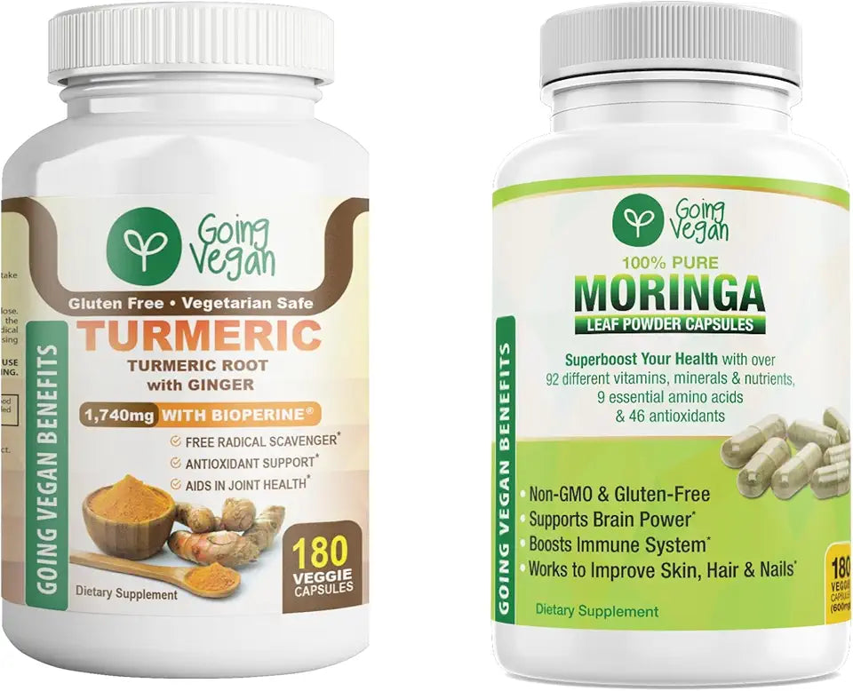 Turmeric Curcumin, Ginger and Moringa Capsules X5134